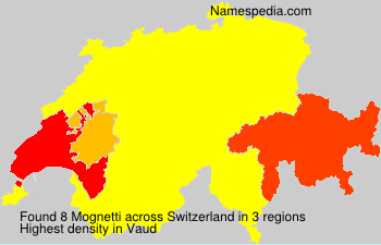 Surname Mognetti in Switzerland Surname Mognetti in Switzerland
