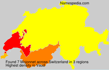 Surname Mojonnet in Switzerland Surname Mojonnet in Switzerland