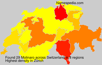 Surname Molinaro in Switzerland
