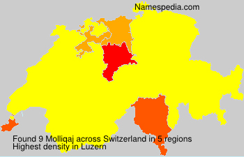 Surname Molliqaj in Switzerland Surname Molliqaj in Switzerland