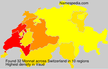 Surname Monnat in Switzerland Surname Monnat in Switzerland