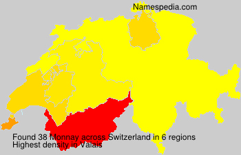 Surname Monnay in Switzerland Surname Monnay in Switzerland