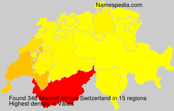 Surname Monnet in Switzerland Surname Monnet in Switzerland