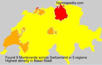 Surname Monteverde in Switzerland Surname Monteverde in Switzerland