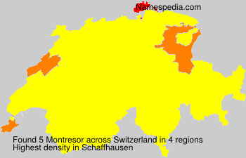Surname Montresor in Switzerland Surname Montresor in Switzerland