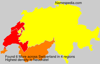 Surname More in Switzerland Surname More in Switzerland