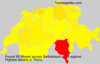 Surname Moresi in Switzerland Surname Moresi in Switzerland