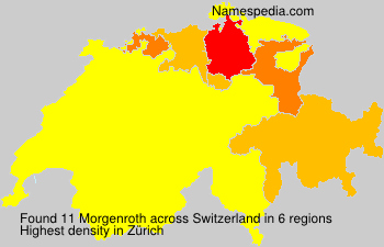 Surname Morgenroth in Switzerland Surname Morgenroth in Switzerland