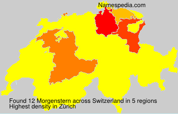Surname Morgenstern in Switzerland Surname Morgenstern in Switzerland