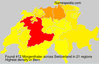 Surname Morgenthaler in Switzerland Surname Morgenthaler in Switzerland