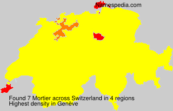 Surname Mortier in Switzerland Surname Mortier in Switzerland