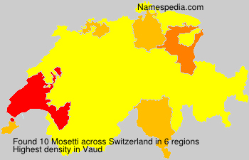 Surname Mosetti in Switzerland Surname Mosetti in Switzerland
