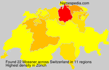Surname Mossner in Switzerland Surname Mossner in Switzerland