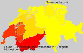 Surname Mottet in Switzerland Surname Mottet in Switzerland
