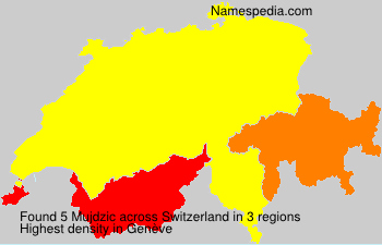 Surname Mujdzic in Switzerland Surname Mujdzic in Switzerland