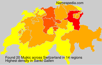 Surname Mujkic in Switzerland Surname Mujkic in Switzerland