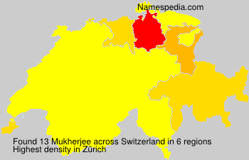 Surname Mukherjee in Switzerland Surname Mukherjee in Switzerland