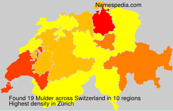 Surname Mulder in Switzerland Surname Mulder in Switzerland