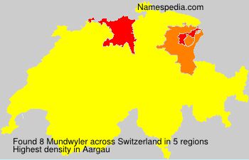 Surname Mundwyler in Switzerland Surname Mundwyler in Switzerland