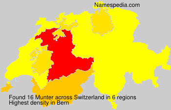 Surname Munter in Switzerland Surname Munter in Switzerland