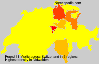 Surname Murtic in Switzerland Surname Murtic in Switzerland