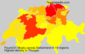 Surname Musliu in Switzerland Surname Musliu in Switzerland