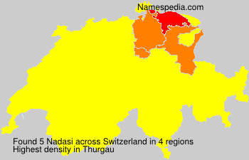Surname Nadasi in Switzerland Surname Nadasi in Switzerland