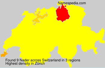 Surname Nader in Switzerland Surname Nader in Switzerland