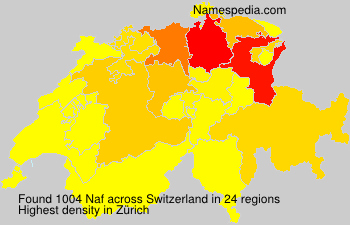 Surname Naf in Switzerland