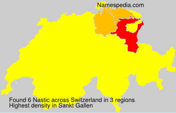 Surname Nastic in Switzerland Surname Nastic in Switzerland