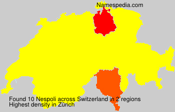 Surname Nespoli in Switzerland Surname Nespoli in Switzerland