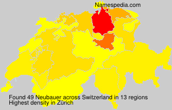 Surname Neubauer in Switzerland Surname Neubauer in Switzerland