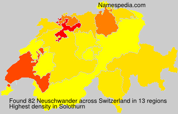 Surname Neuschwander in Switzerland Surname Neuschwander in Switzerland