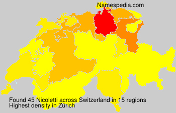 Surname Nicoletti in Switzerland Surname Nicoletti in Switzerland