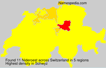 Surname Nideroest in Switzerland Surname Nideroest in Switzerland