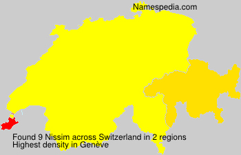 Surname Nissim in Switzerland Surname Nissim in Switzerland