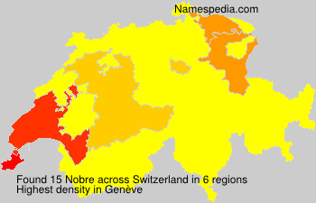 Surname Nobre in Switzerland Surname Nobre in Switzerland