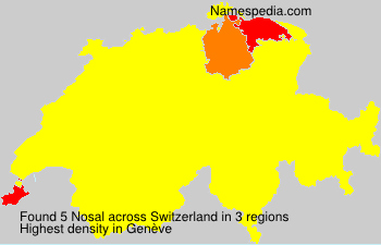 Surname Nosal in Switzerland Surname Nosal in Switzerland