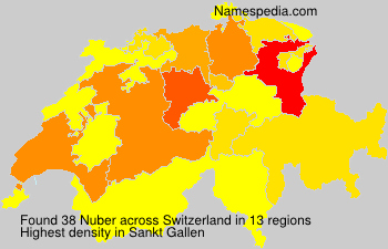 Surname Nuber in Switzerland Surname Nuber in Switzerland