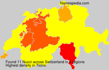 Surname Nucci in Switzerland