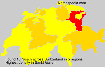 Surname Nusch in Switzerland Surname Nusch in Switzerland