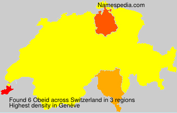 Surname Obeid in Switzerland