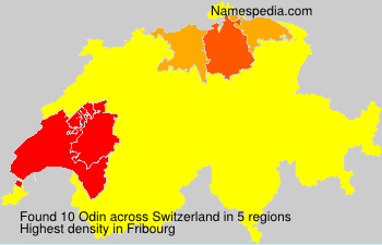 Surname Odin in Switzerland Surname Odin in Switzerland