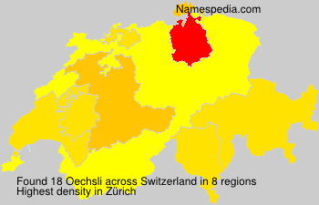 Surname Oechsli in Switzerland Surname Oechsli in Switzerland