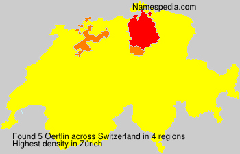 Surname Oertlin in Switzerland Surname Oertlin in Switzerland