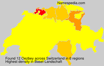 Surname Oezbey in Switzerland