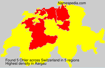 Surname Ohler in Switzerland Surname Ohler in Switzerland