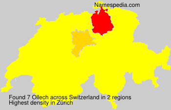 Surname Ollech in Switzerland