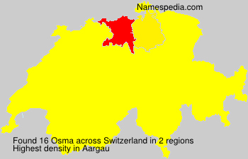 Surname Osma in Switzerland Surname Osma in Switzerland