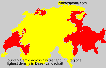Surname Osmic in Switzerland Surname Osmic in Switzerland